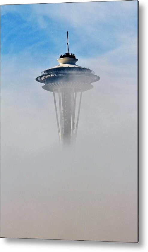 Space Metal Print featuring the photograph Cloud City Needle by Benjamin Yeager