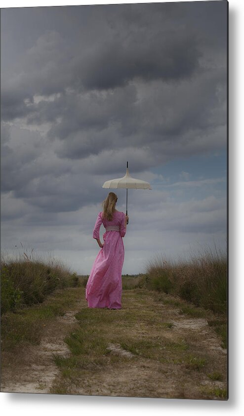 Alone Metal Print featuring the photograph Cloudy by Maria Heyens