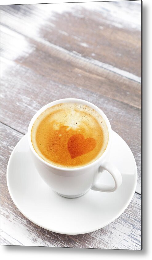 Cappuccino Metal Print featuring the photograph Coffee by Focusstock