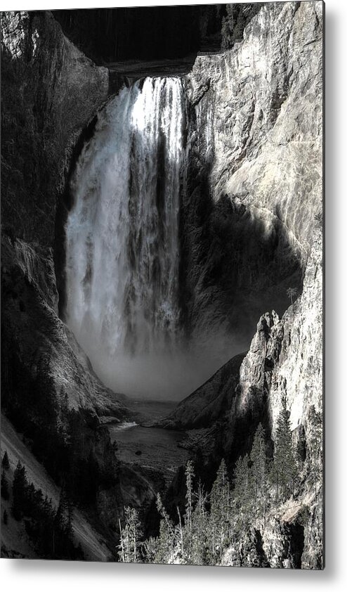 Cascade Metal Print featuring the photograph Cold Cascade by David Andersen