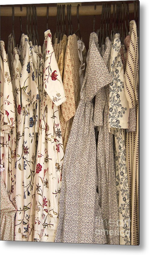 Dress Metal Print featuring the photograph Colonial Closet by Margie Hurwich