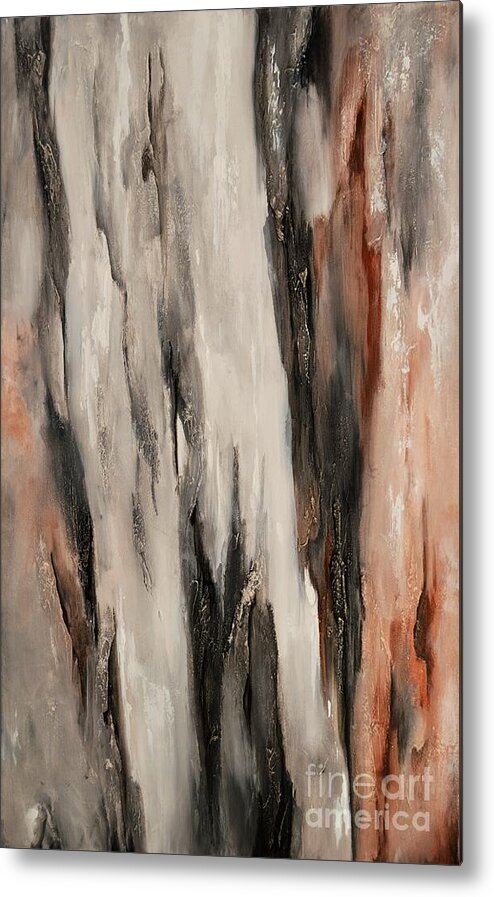 Abstract Metal Print featuring the painting Color Harmony 21 by Emerico Imre Toth