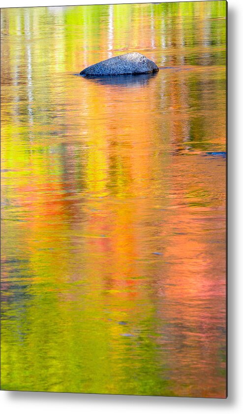 Autumn Metal Print featuring the photograph Color Reflections-1 by Michael Hubley