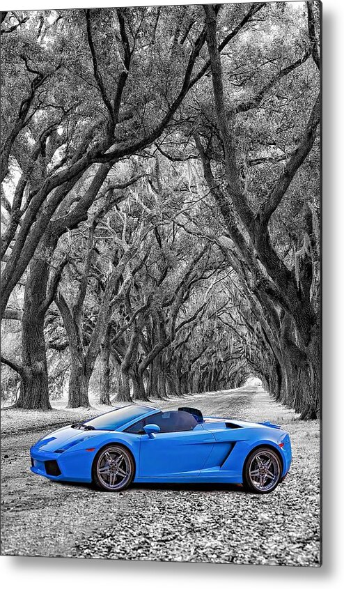 Lamborghini Metal Print featuring the photograph Color Your World - Lamborghini Gallardo by Steve Harrington