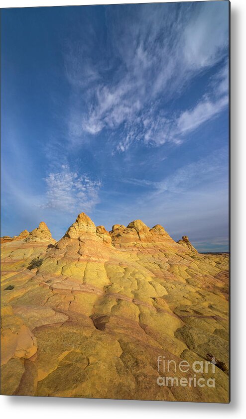 00431241 Metal Print featuring the photograph Colorado Plateau Coyote Buttes Arizona by Yva Momatiuk and John Eastcott