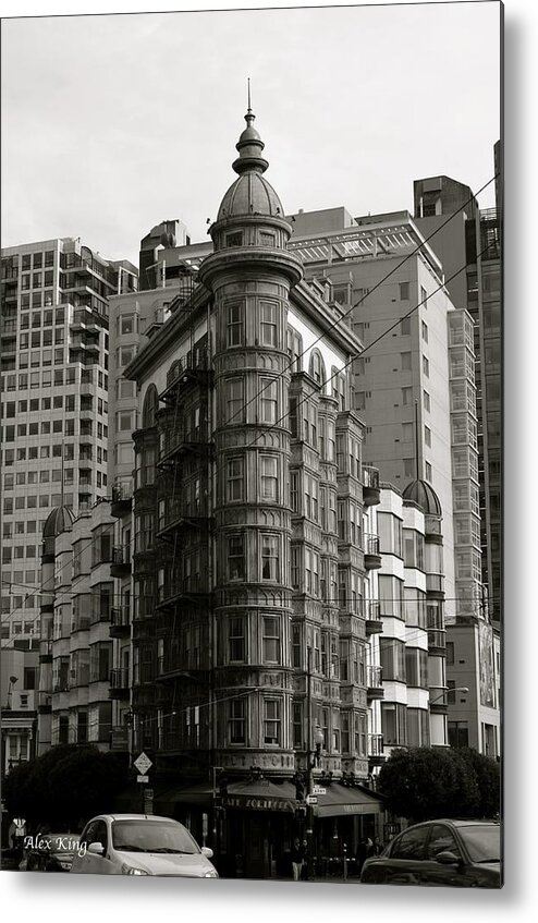 Columbus Tower San Francisco Metal Print featuring the photograph Columbus Tower San Francisco by Alex King