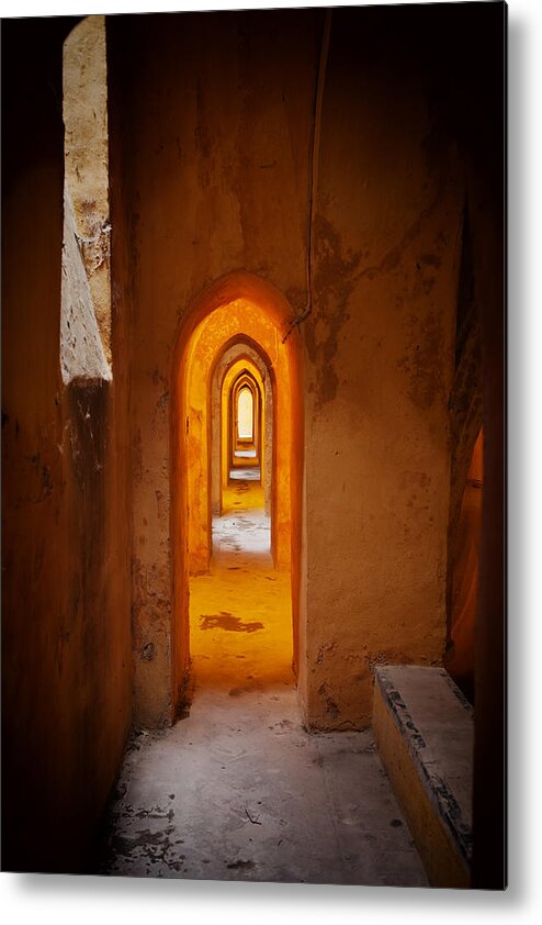 Alcazar Metal Print featuring the photograph Corridor in the Real Alcazar of Seville by Artur Bogacki