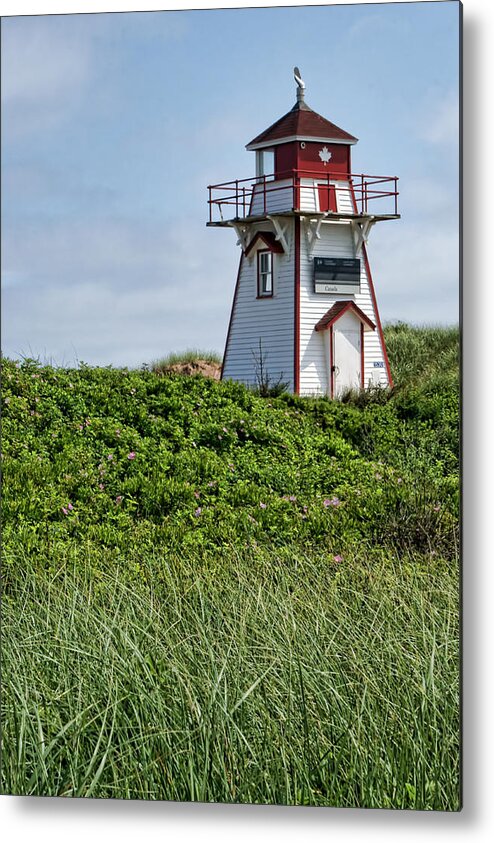 Lighthouses Metal Print featuring the photograph Covehead Harbour #1 by Nikolyn McDonald