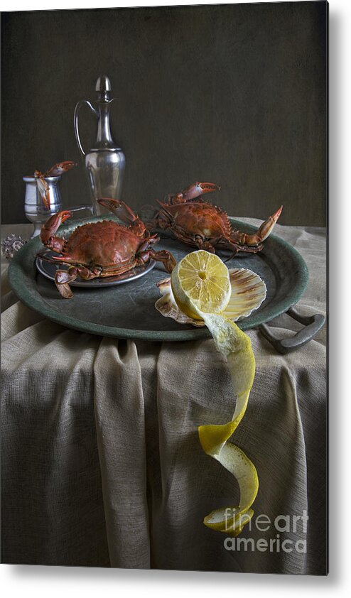 Crabs For Dinner Metal Print featuring the photograph Crabs For Dinner by Elena Nosyreva