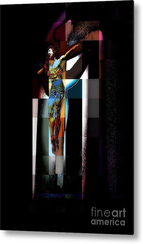 Crucifixion Metal Print featuring the photograph Crucifixion by Jodie Marie Anne Richardson Traugott     aka jm-ART
