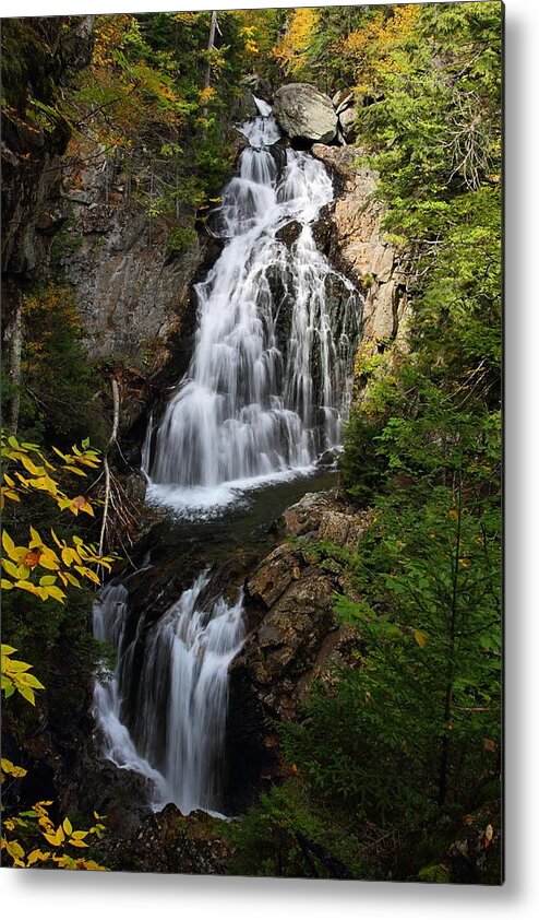 New Hampshire Metal Print featuring the photograph Crystal Cascade by Mike Farslow