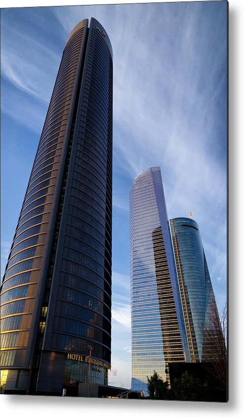 Plaza Metal Print featuring the photograph Cuatro Torres Business Area by Pablo Lopez