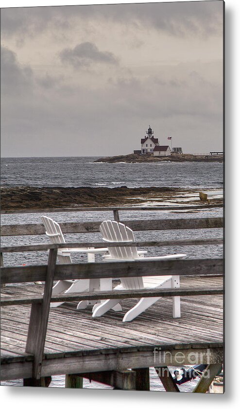2011 Metal Print featuring the photograph Cuckolds Lighthouse by Larry Braun