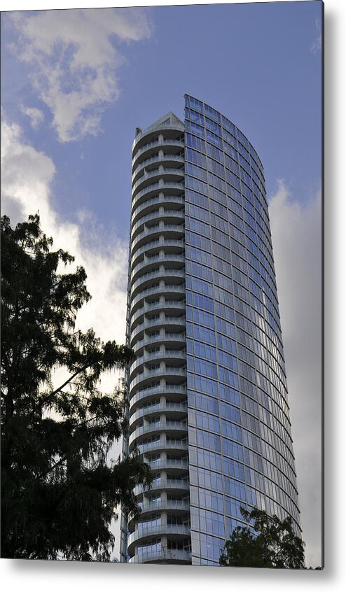 Dallas Texas Metal Print featuring the photograph Dallas High Rise by Jeanne May