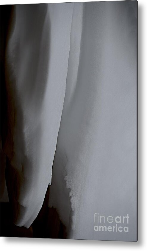 Ice Metal Print featuring the photograph Dark Crevasse by Joseph Yarbrough