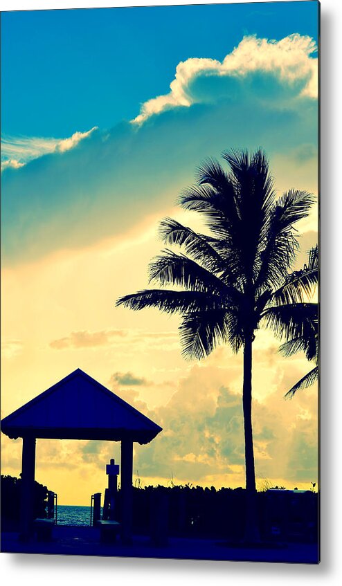 Tropical Metal Print featuring the photograph Dawn Beach Pyramid by Laura Fasulo