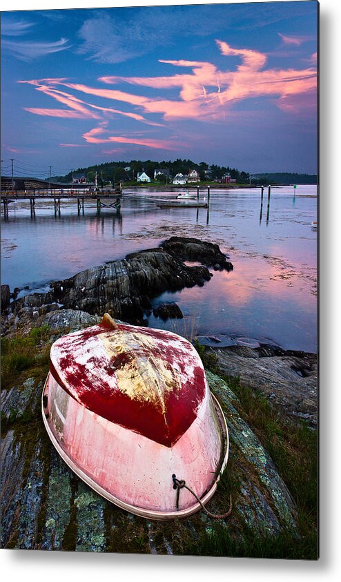 Bailey Island Metal Print featuring the photograph Dinghy by Benjamin Williamson