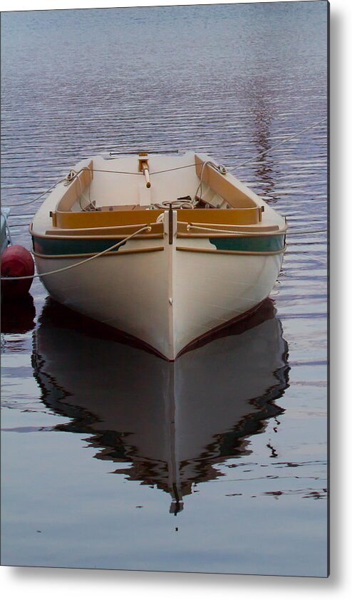 Dinghy Metal Print featuring the photograph Dinghy Reflection by Kirkodd Photography Of New England
