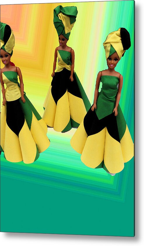 Jamaican Images Metal Print featuring the photograph Dolled Up And No Where To Go by Audrey Robillard