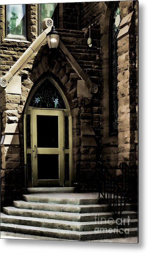 Architect Jp Julien Metal Print featuring the photograph Door to Sanctuary Series Image 4 of 4 by Lawrence Burry