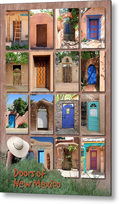 New Mexico Metal Print featuring the photograph Doors of New Mexico II by Hermes Fine Art