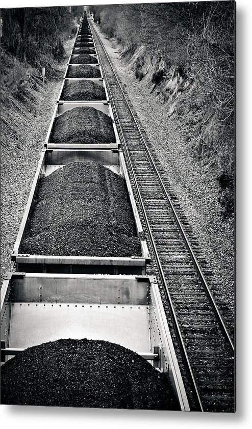 Train Metal Print featuring the photograph Down the Line by Jessica Brawley