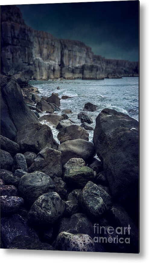 Wales Metal Print featuring the photograph Dramatic Coastline by David Lichtneker
