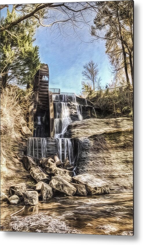 Beautiful Metal Print featuring the photograph Dunn's Falls by Maria Coulson