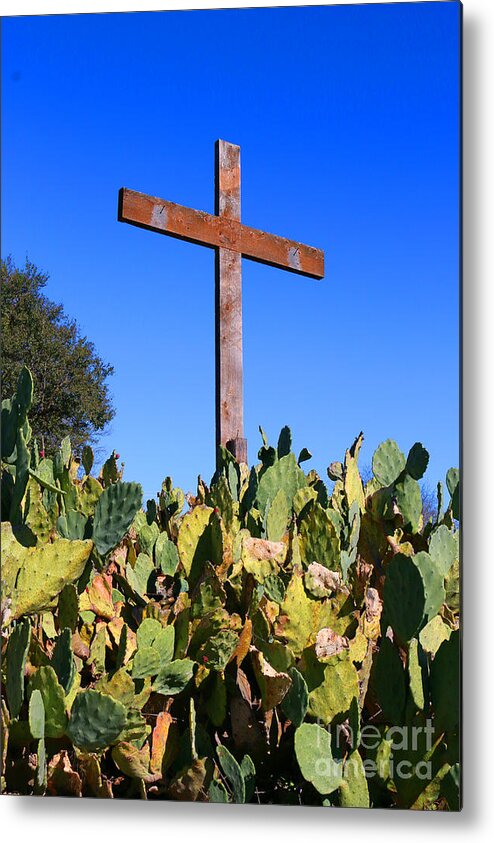 Cross Metal Print featuring the photograph Easter Cross by Jeanette French