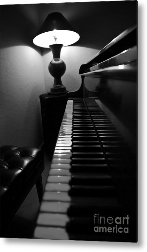 Piano Metal Print featuring the photograph Ebony and Ivory by Al Bourassa