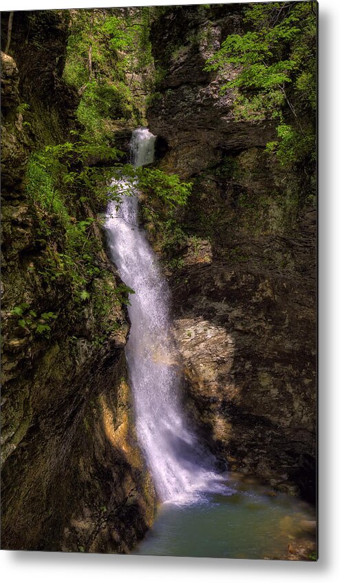Eden Falls Metal Print featuring the photograph Eden Falls Lost Valley Buffalo National River by Michael Dougherty