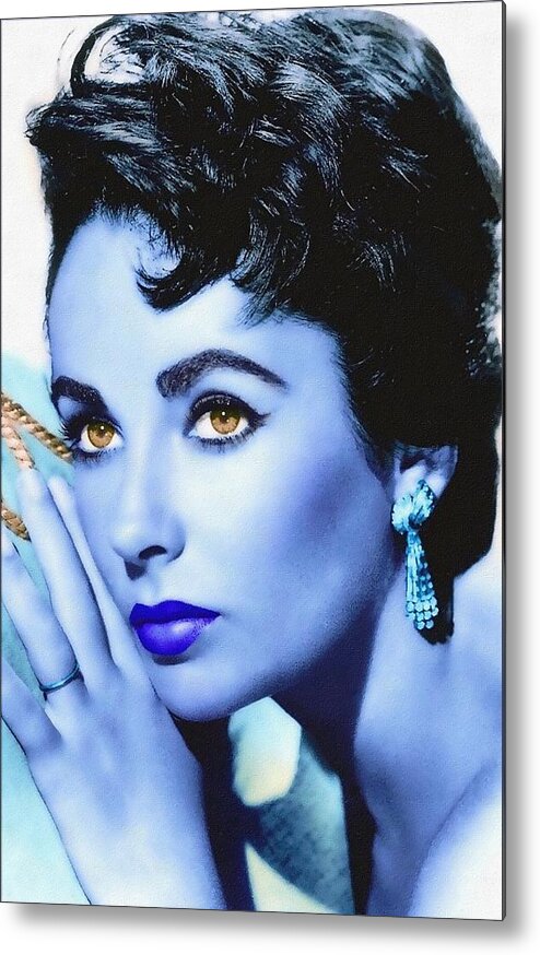 Actress Metal Print featuring the photograph Elizabeth Taylor by Art Cinema Gallery