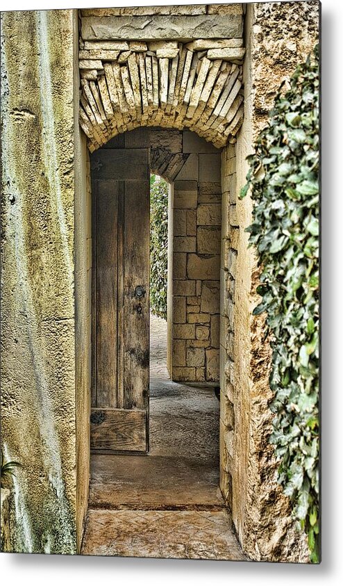 Door Metal Print featuring the photograph Entrancing Entrance by Delilah Downs