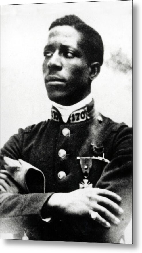 Aviation Metal Print featuring the photograph Eugene Bullard, Wwi American Pilot by Science Source