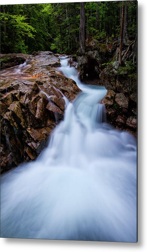 Cascade Metal Print featuring the photograph Falls In The Forest by Jeff Sinon