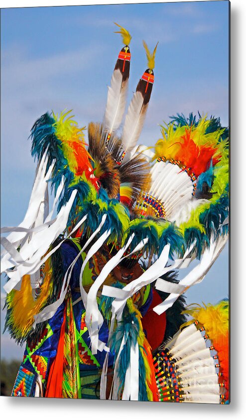 Native American Metal Print featuring the photograph Fancy Dancer by Hermes Fine Art