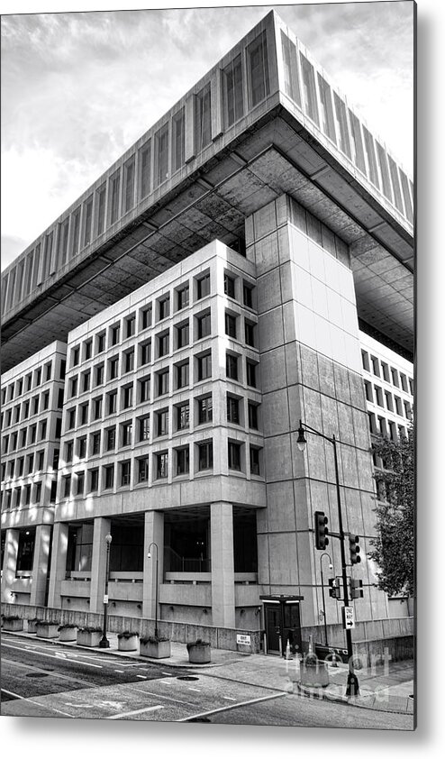 Fbi Metal Print featuring the photograph FBI Building Rear View by Olivier Le Queinec