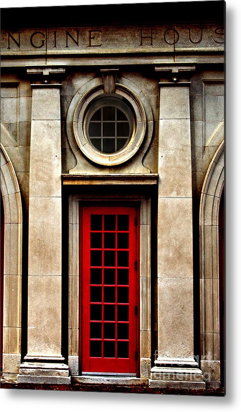 Fire Metal Print featuring the photograph Fire Engine House No 1 Memphis Tennessee by T Lowry Wilson