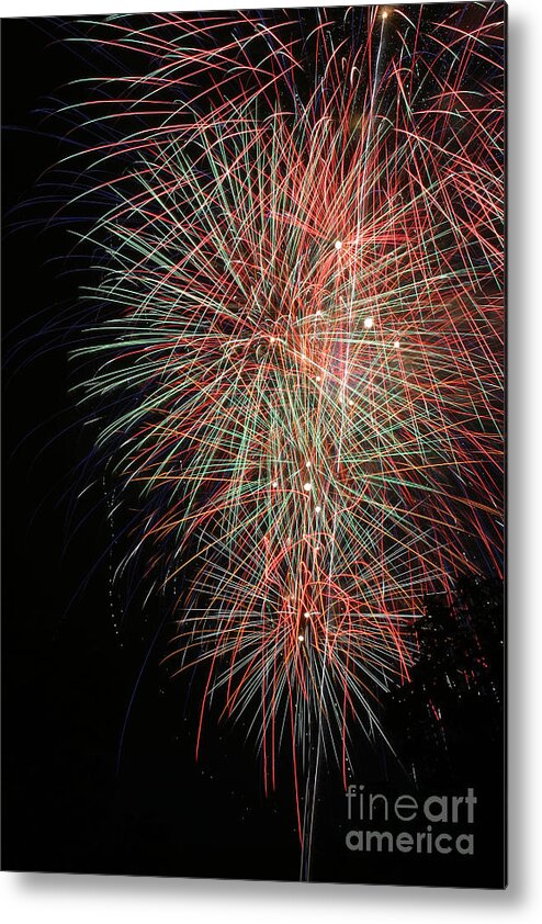 Firework Metal Print featuring the photograph Fireworks6500 by Gary Gingrich Galleries