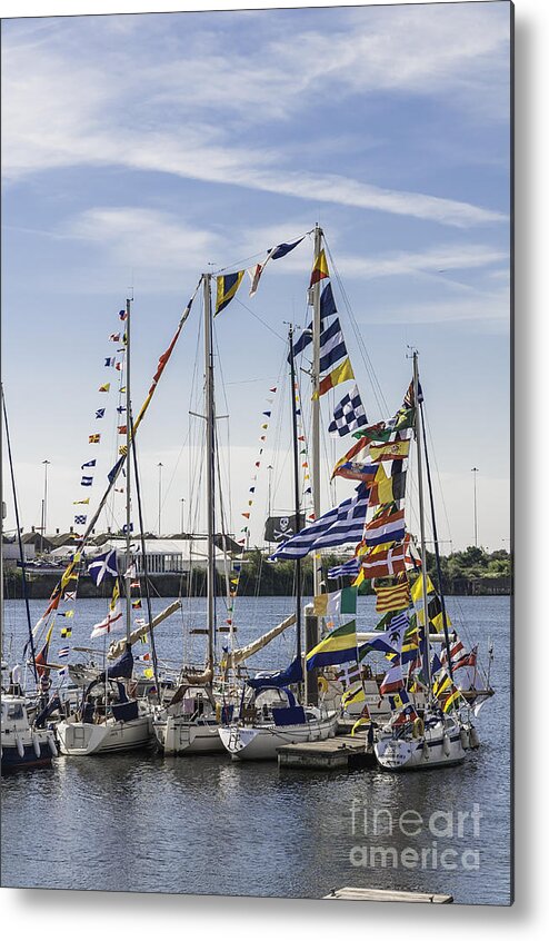 Yachts Metal Print featuring the photograph Flags Of The World 2 by Steve Purnell