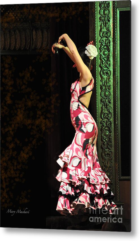 Flamenco Metal Print featuring the photograph Flamenco Series #8 by Mary Machare