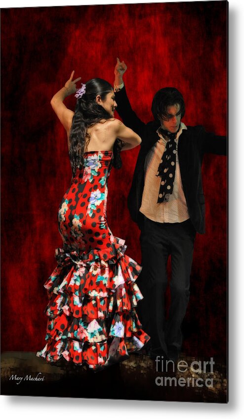 Flamenco Series Metal Print featuring the photograph Flamenco Series #9 by Mary Machare