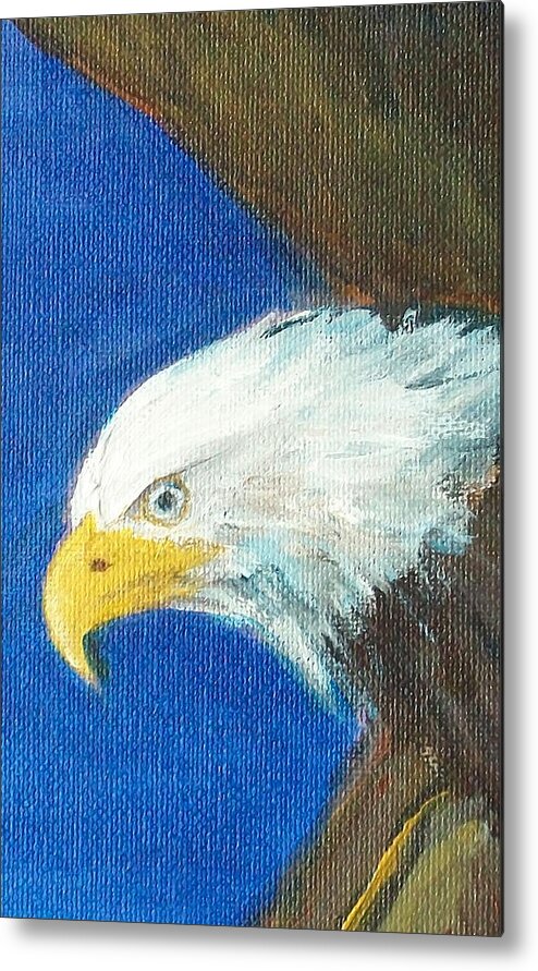 Eagle Metal Print featuring the painting Fly Like the Eagle by Jane See