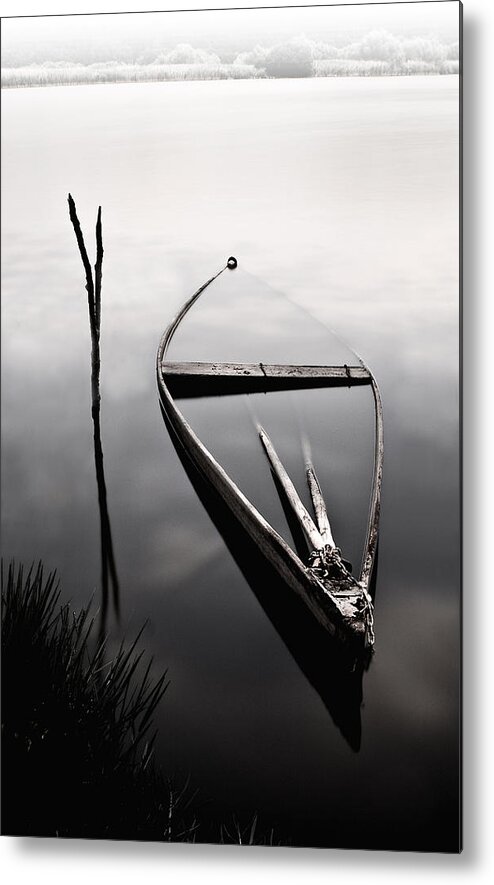 Boats Metal Print featuring the photograph Forgotten in time by Jorge Maia
