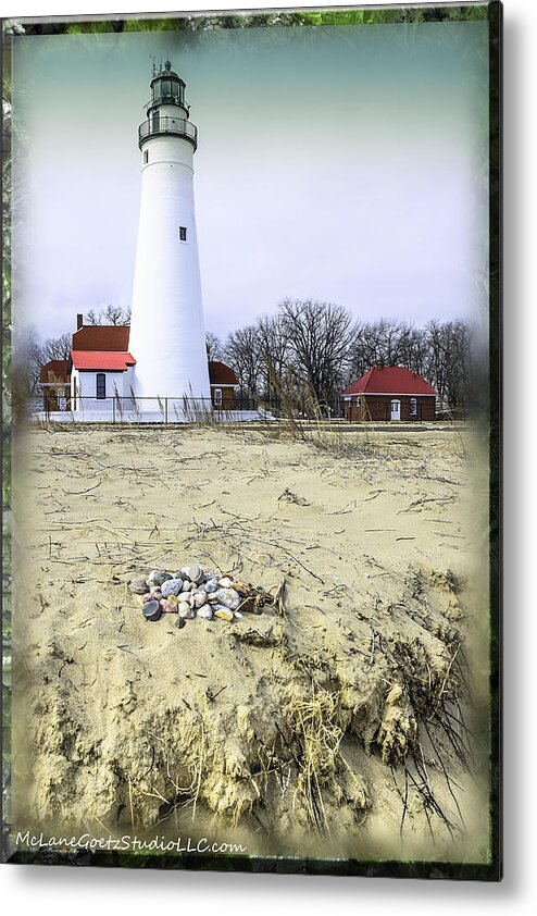 Usa Metal Print featuring the photograph Fort Gratiot Light House by LeeAnn McLaneGoetz McLaneGoetzStudioLLCcom
