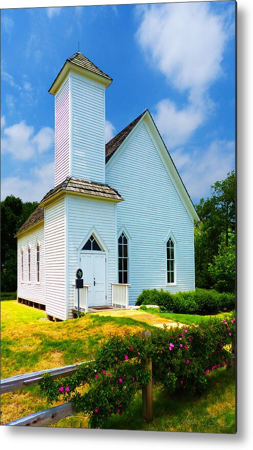 Old Church Metal Print featuring the photograph Frankford Church In Spring by Robert J Sadler