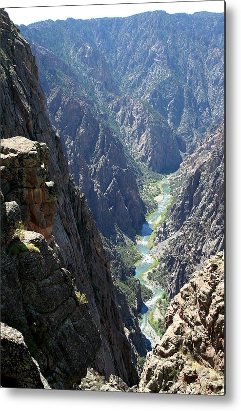 Black Canyon Metal Print featuring the photograph Fred Flintstone of the Gunnison by Ric Bascobert