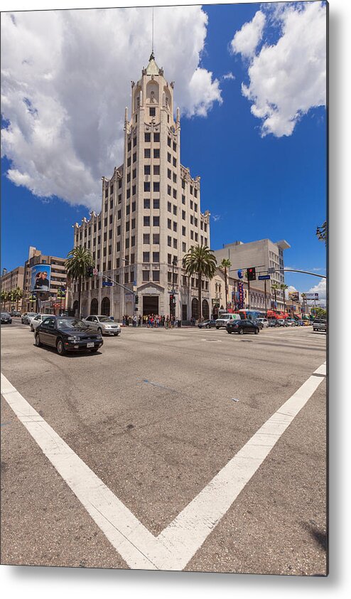 Hollywood Metal Print featuring the photograph From the corner by Scott Campbell