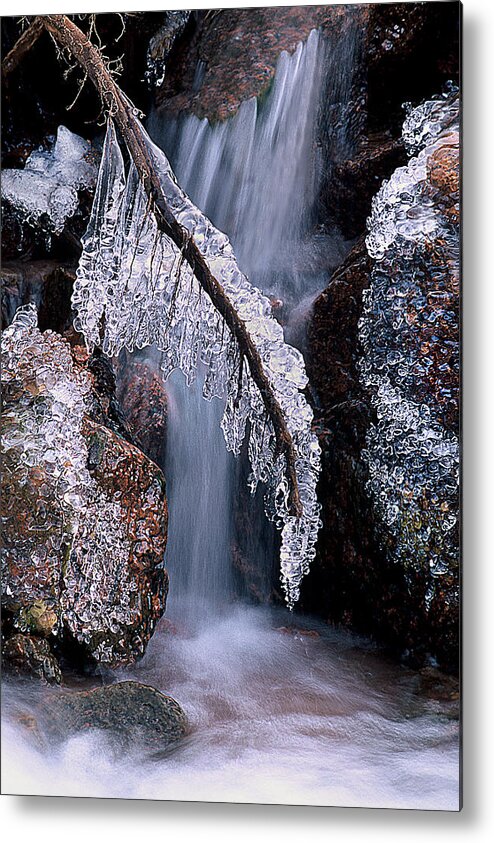 Ice Formations Metal Print featuring the photograph Fronzen Beauty AKA Ice Is Nice XII by Bijan Pirnia