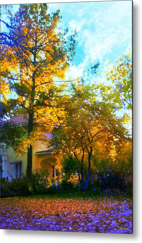 Autumn Metal Print featuring the photograph Frost On The Pumpkin by Kathy Besthorn
